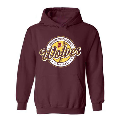 NSU - NCAA Softball : Kinsley Stover - Sports Shersey Hooded Sweatshirt-0