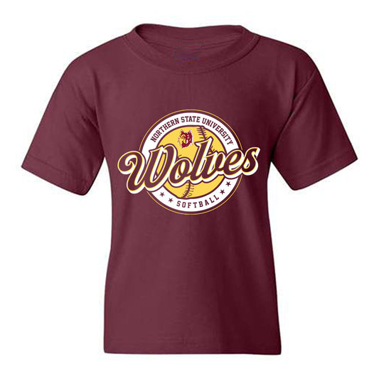NSU - NCAA Softball : Emily Braaten - Sports Shersey Youth T-Shirt-0