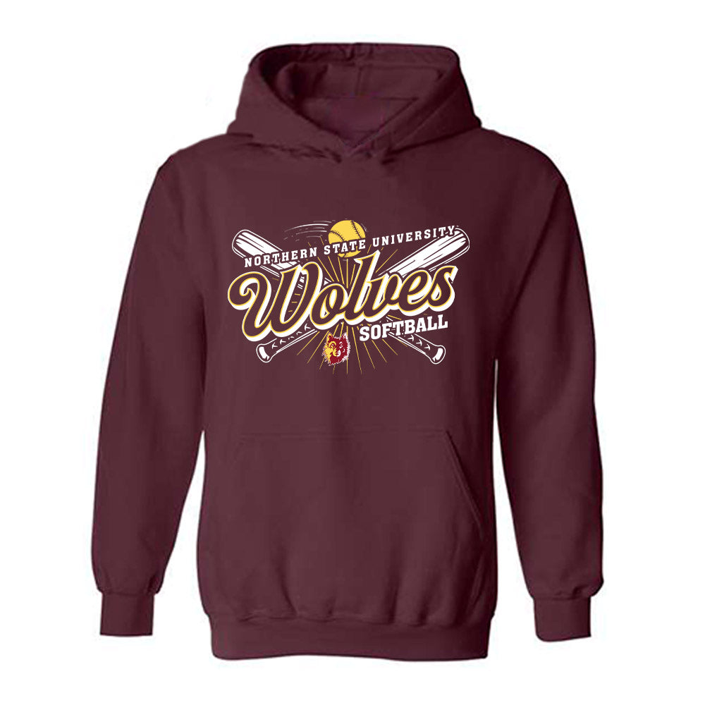 NSU - NCAA Softball : Emily Braaten - Sports Shersey Hooded Sweatshirt-0