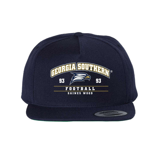 Georgia Southern - NCAA Football : Gaines Wood - Snapback Hat-0