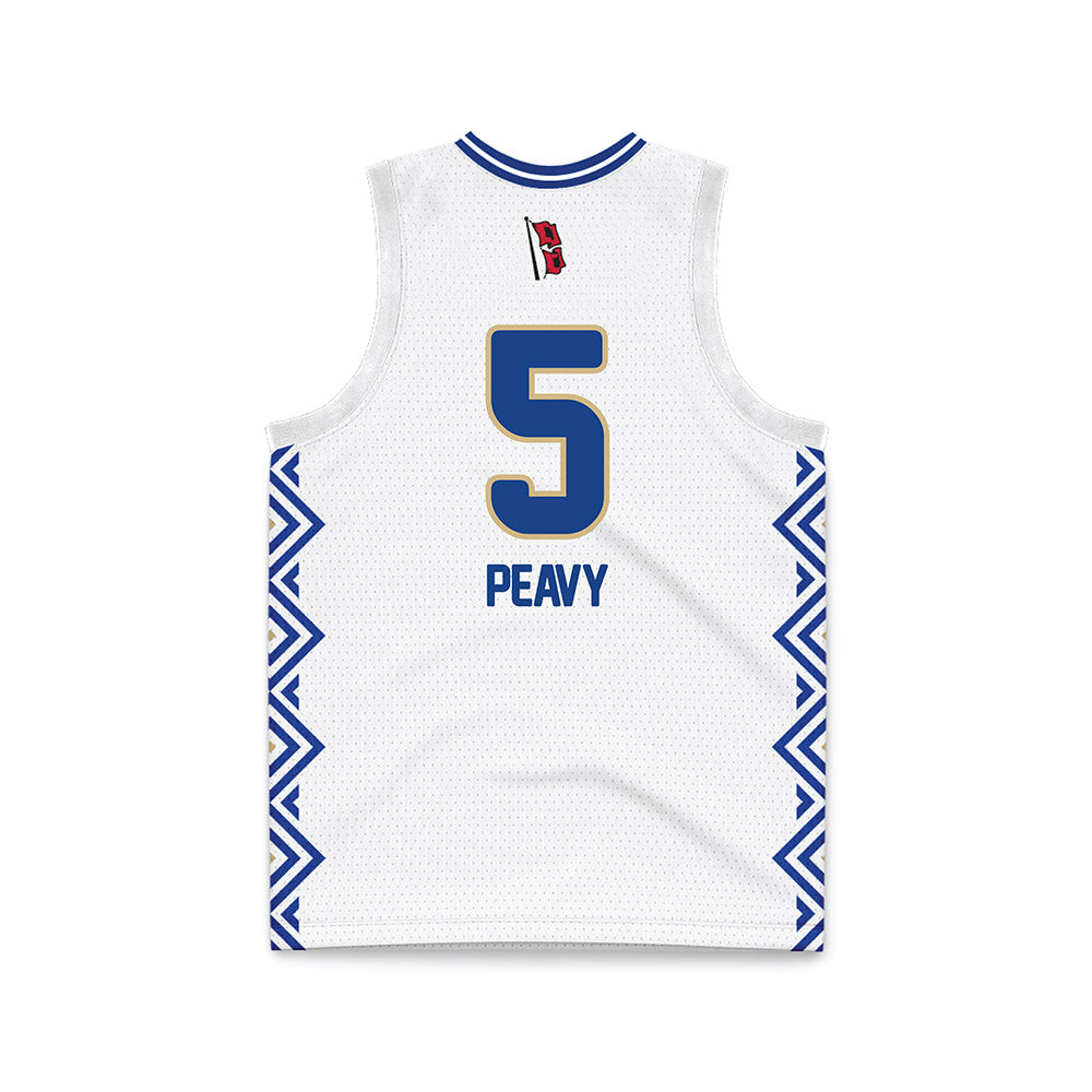 Tulsa - NCAA Women's Basketball : Alisha Peavy - White Basketball Jersey-1