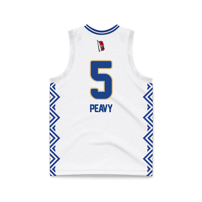 Tulsa - NCAA Women's Basketball : Alisha Peavy - White Basketball Jersey-1