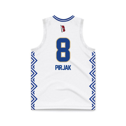 Tulsa - NCAA Women's Basketball : Gina Nikola Pirjak - White Basketball Jersey-1