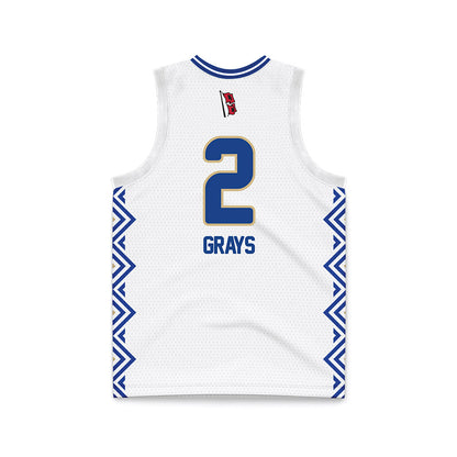 Tulsa - NCAA Women's Basketball : RyLee Grays - White Basketball Jersey-1