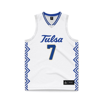 Tulsa - NCAA Women's Basketball : Teresa Seppälä - White Basketball Jersey-0