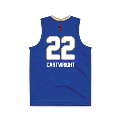 Tulsa - NCAA Women's Basketball : Mady Cartwright - Blue Basketball Jersey