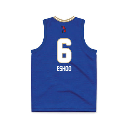 Tulsa - NCAA Women's Basketball : Brynn Eshoo - Blue Basketball Jersey-1