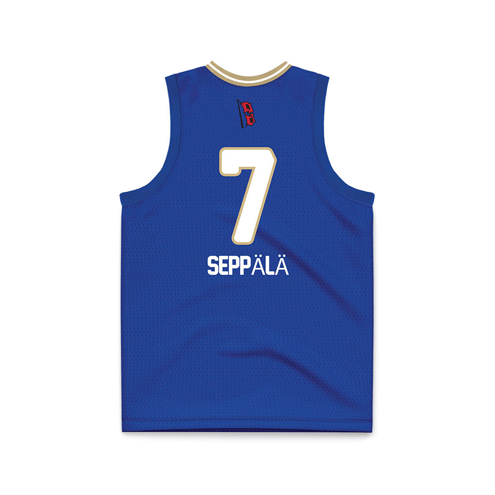 Tulsa - NCAA Women's Basketball : Teresa Seppälä - Blue Basketball Jersey-1