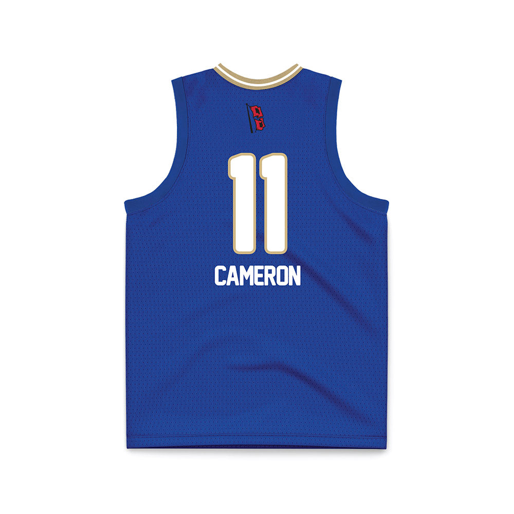 Tulsa - NCAA Women's Basketball : Layla-j Cameron - Blue Basketball Jersey-1