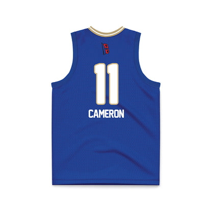 Tulsa - NCAA Women's Basketball : Layla-j Cameron - Blue Basketball Jersey-1