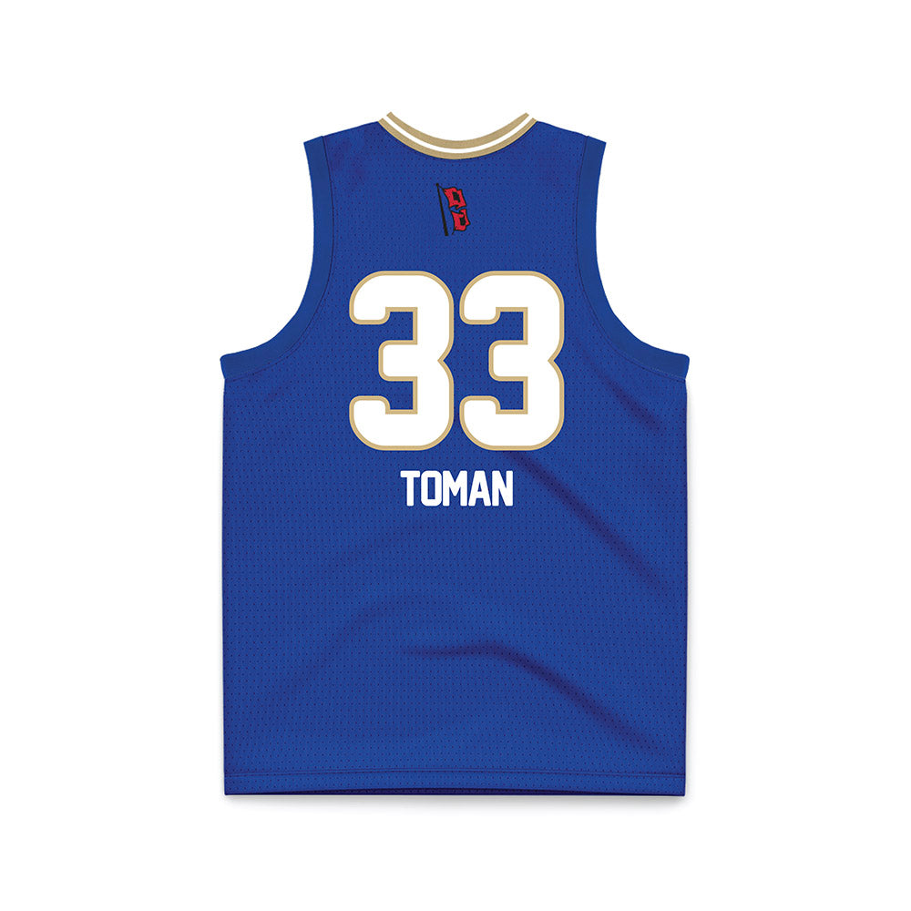Tulsa - NCAA Women's Basketball : Dora Toman - Blue Basketball Jersey-1