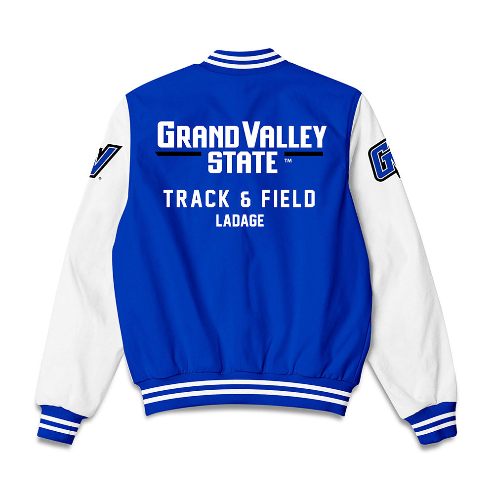 Grand Valley - NCAA Men's Track & Field : Colton Ladage - Bomber Jacket-1