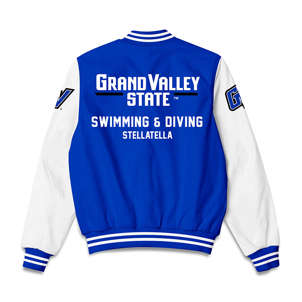 Grand Valley - NCAA Men's Swimming & Diving : Reid Stellatella - Bomber Jacket-1