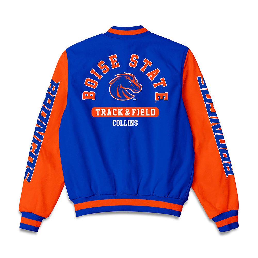 Boise State - NCAA Women's Track & Field : Nadia Collins - Bomber Jacket-1
