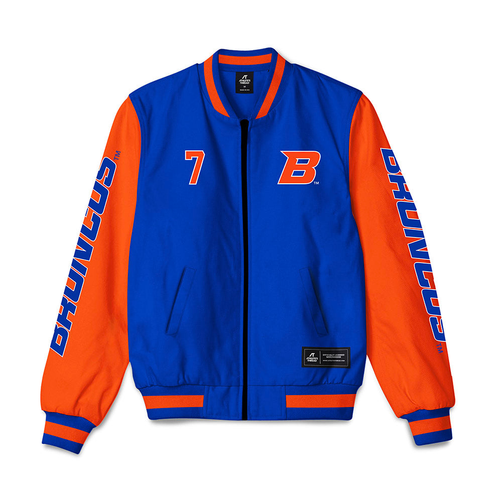 Boise State - NCAA Football : Jaden Mickey - Bomber Jacket-0