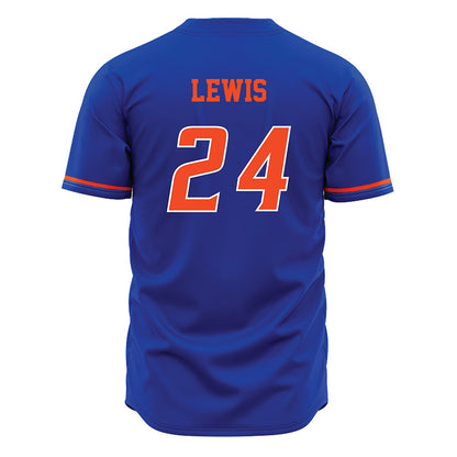 Boise State - NCAA Women's Basketball : Jayda Lewis - Blue Jersey-1