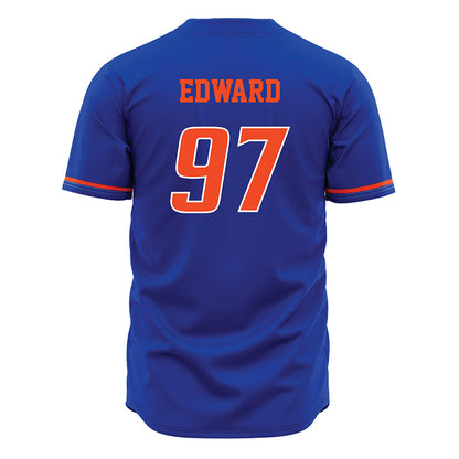 Boise State - NCAA Football : Mikaio Edward - Blue Jersey-1