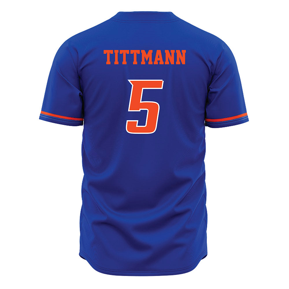 Boise State - NCAA Women's Volleyball : Azlynn Tittmann - Blue Jersey-1