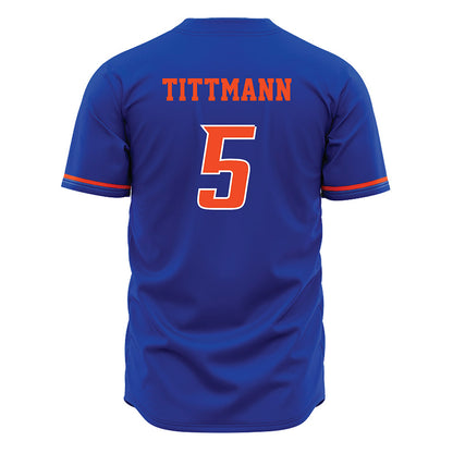 Boise State - NCAA Women's Volleyball : Azlynn Tittmann - Blue Jersey-1