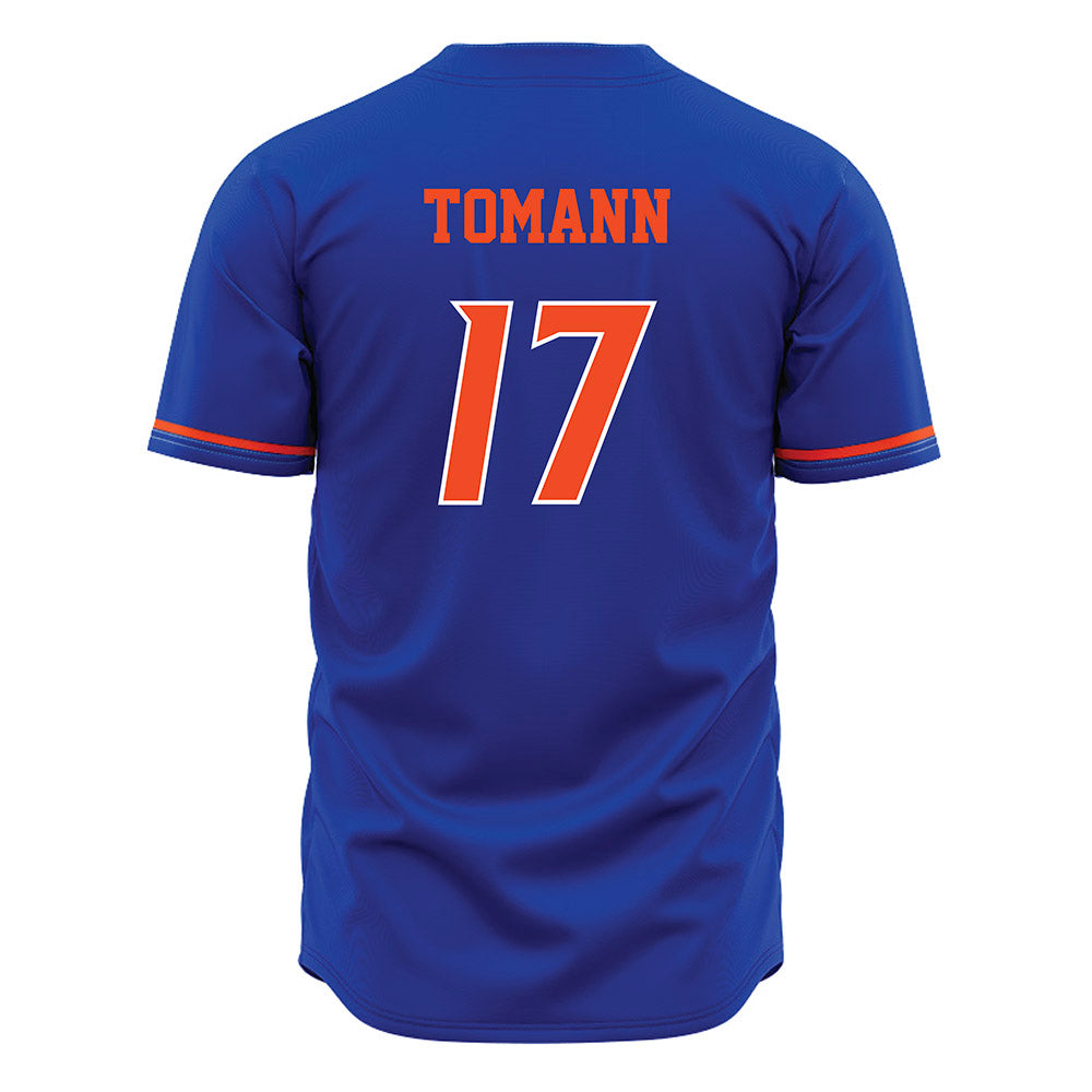 Boise State - NCAA Men's Basketball : Kaur Tomann - Blue Jersey-1