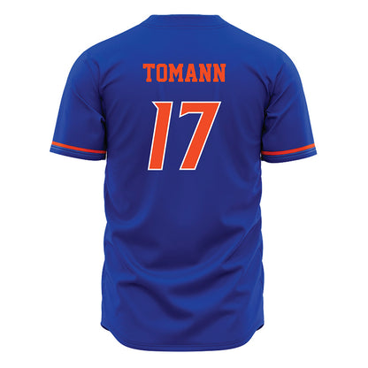 Boise State - NCAA Men's Basketball : Kaur Tomann - Blue Jersey-1