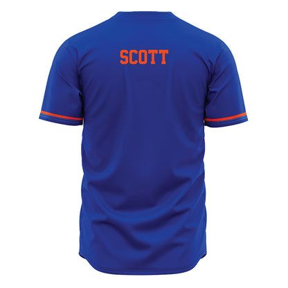 Boise State - NCAA Football : Bradan Scott - Blue Jersey-1