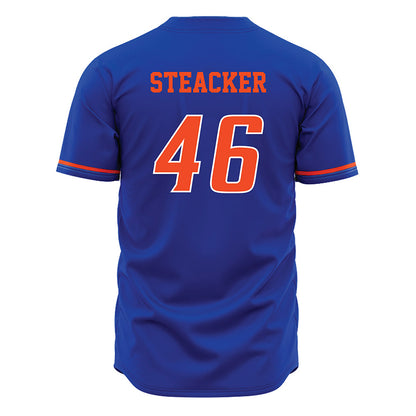 Boise State - NCAA Football : Hunter Steacker - Blue Jersey