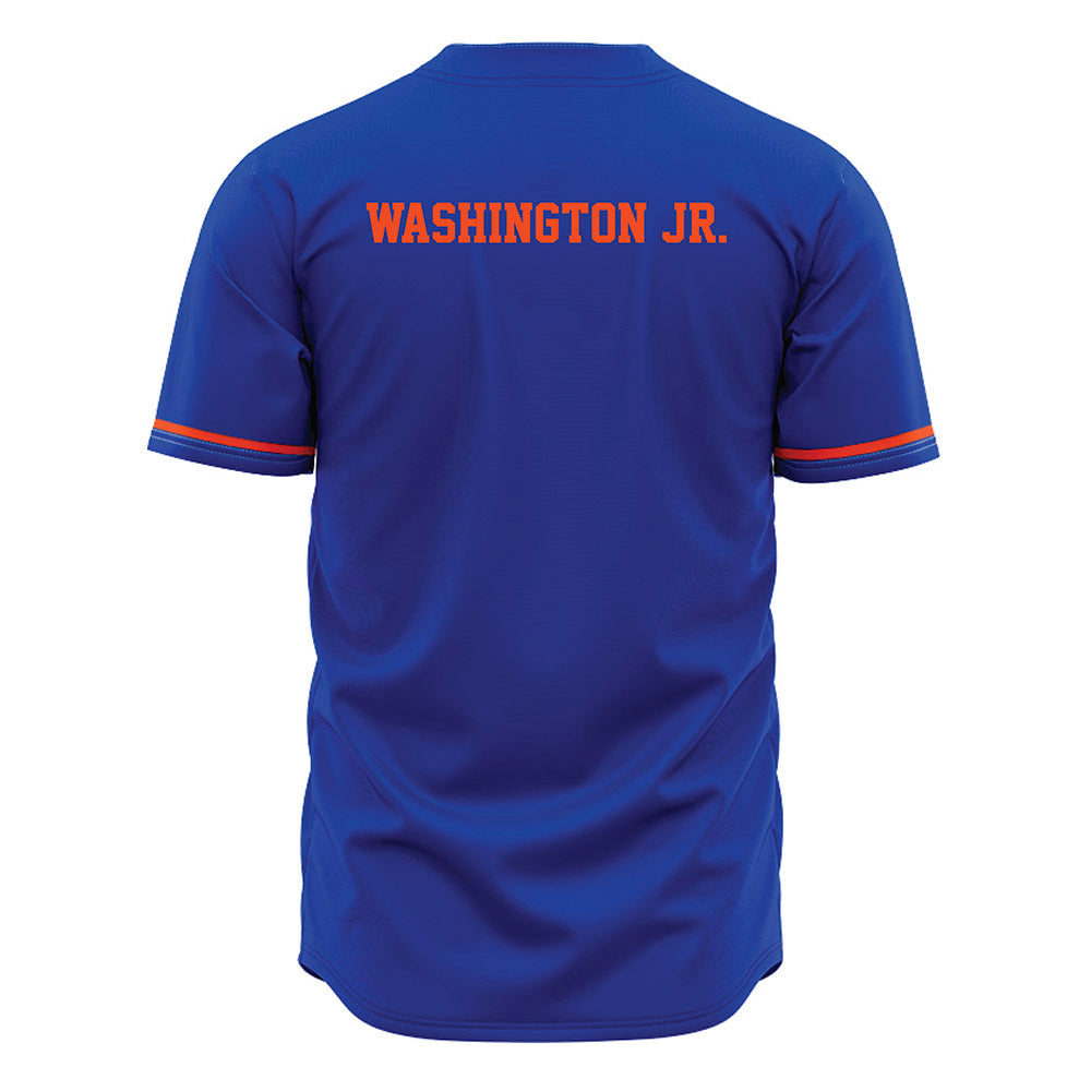 Boise State - NCAA Football : JeRico Washington Jr. - Blue Jersey-1