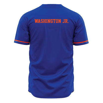 Boise State - NCAA Football : JeRico Washington Jr. - Blue Jersey-1