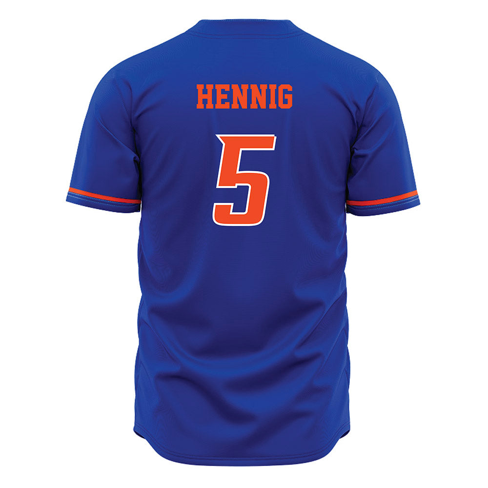 Boise State - NCAA Men's Basketball : Brady Hennig - Blue Jersey-1