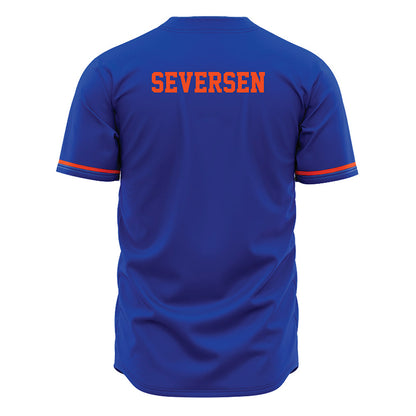 Boise State - NCAA Men's Tennis : Michael Seversen - Blue Jersey-1