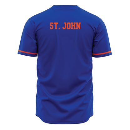 Boise State - NCAA Football : Paz St. John - Blue Jersey-1