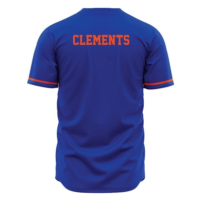 Boise State - NCAA Women's Gymnastics : Morgan Clements - Blue Jersey-1