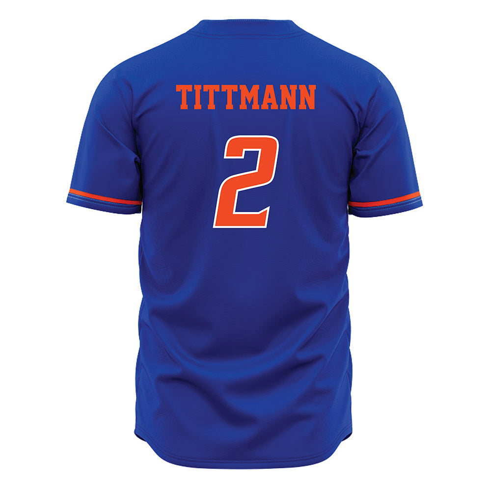 Boise State - NCAA Women's Volleyball : Azzy Tittmann - Blue Jersey-1