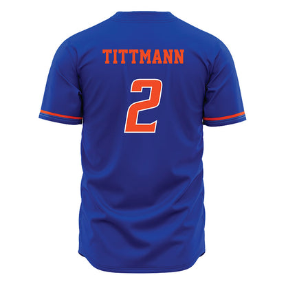 Boise State - NCAA Women's Volleyball : Azzy Tittmann - Blue Jersey-1