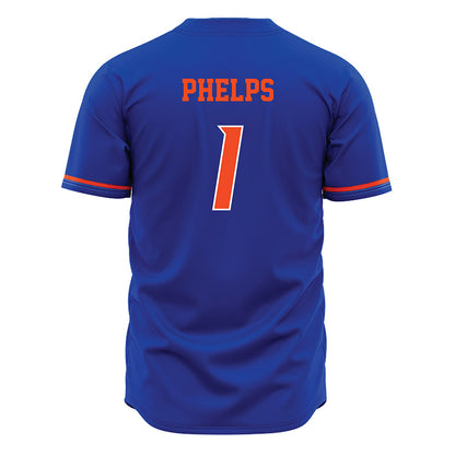 Boise State - NCAA Football : Boen Phelps - Blue Jersey-1