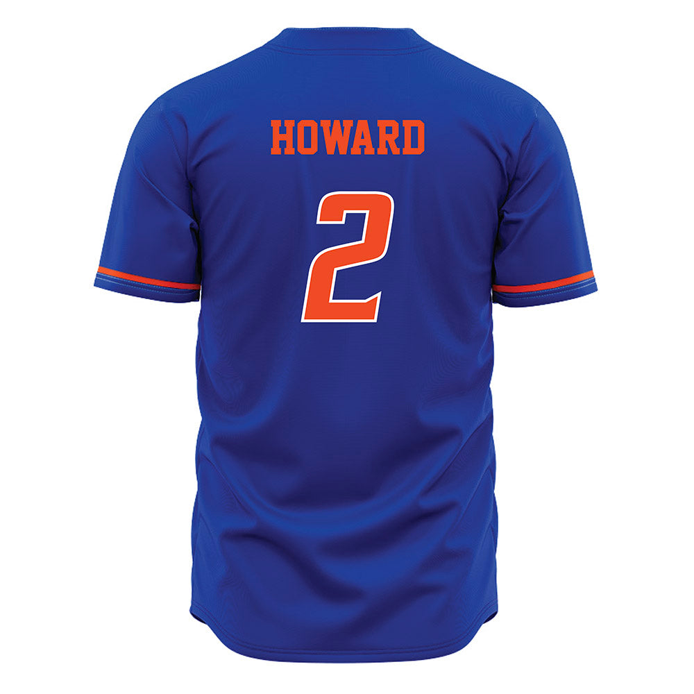 Boise State - NCAA Women's Basketball : Emily Howard - Blue Jersey-1