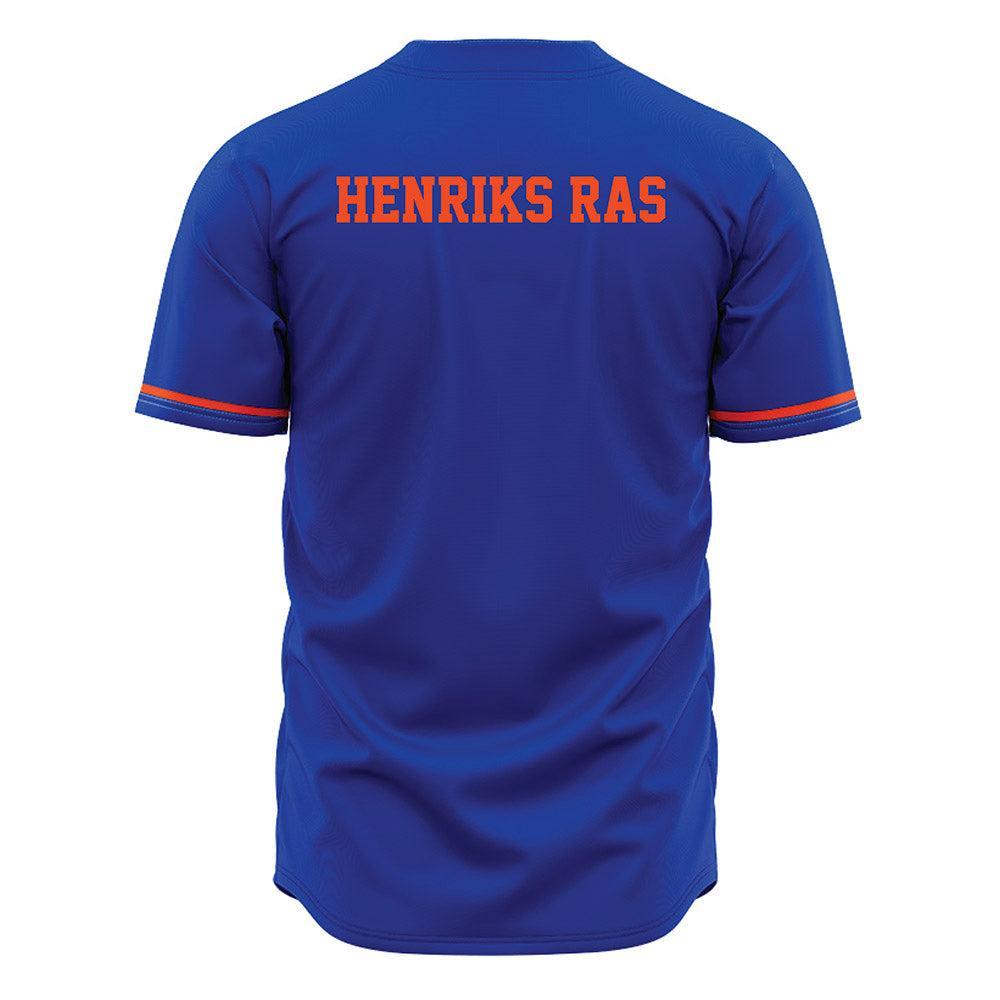 Boise State - NCAA Football : Gustaf Henriks Ras - Blue Jersey-1