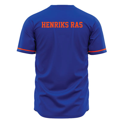 Boise State - NCAA Football : Gustaf Henriks Ras - Blue Jersey-1