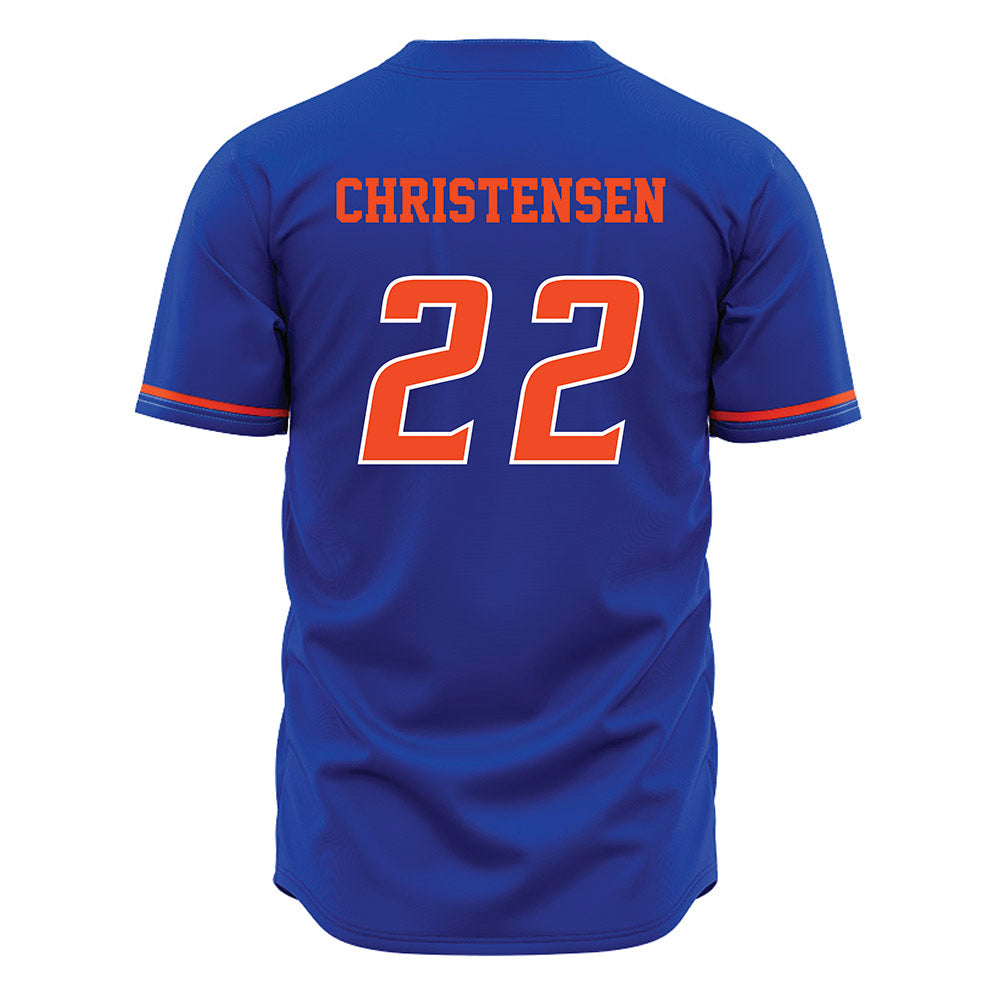 Boise State - NCAA Beach Volleyball : Anika Christensen - Blue Jersey-1