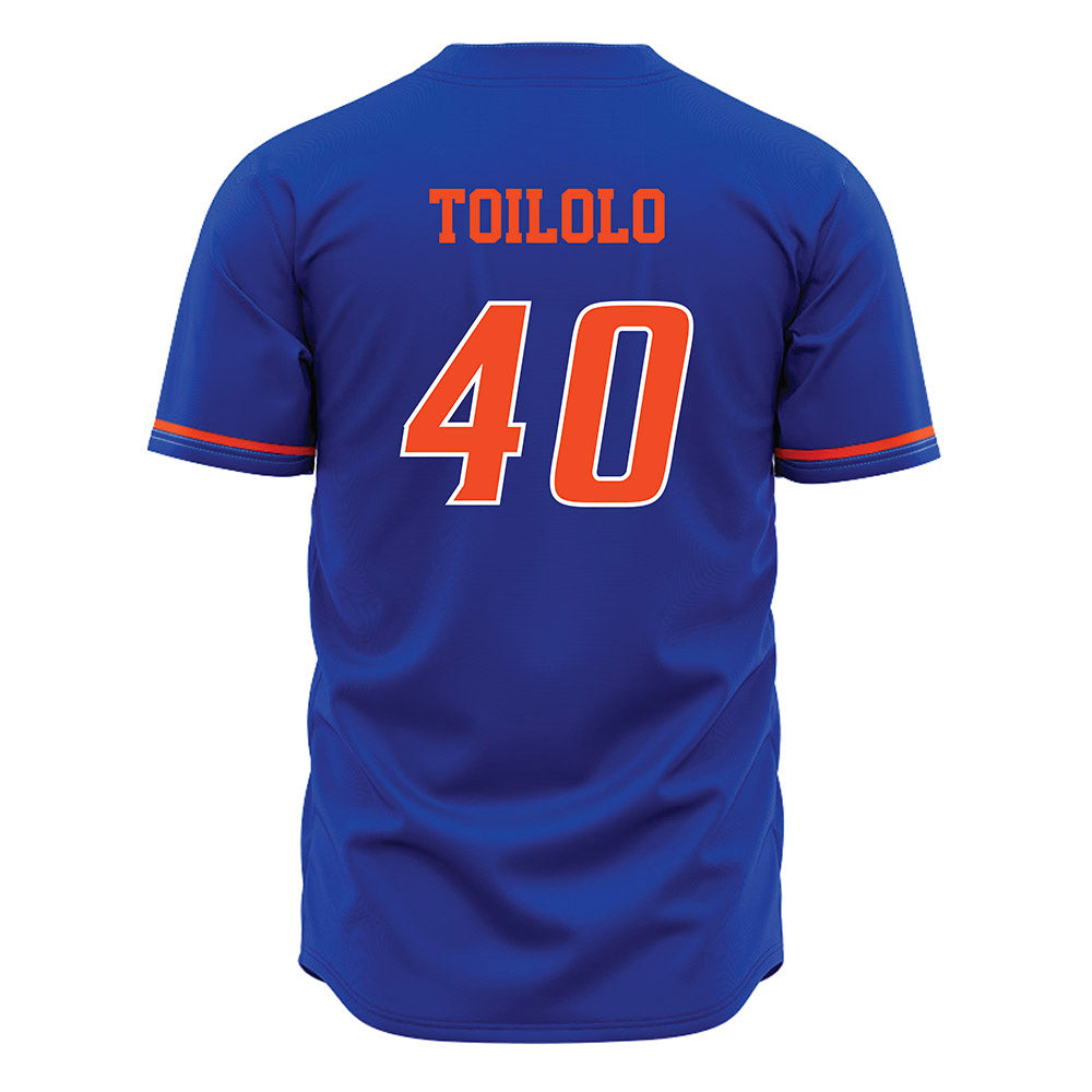 Boise State - NCAA Football : De'Shawn Toilolo - Blue Jersey-1