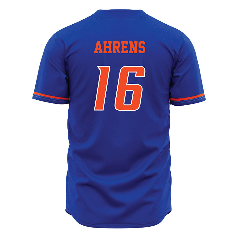 Boise State - NCAA Men's Basketball : Spencer Ahrens - Blue Jersey-1