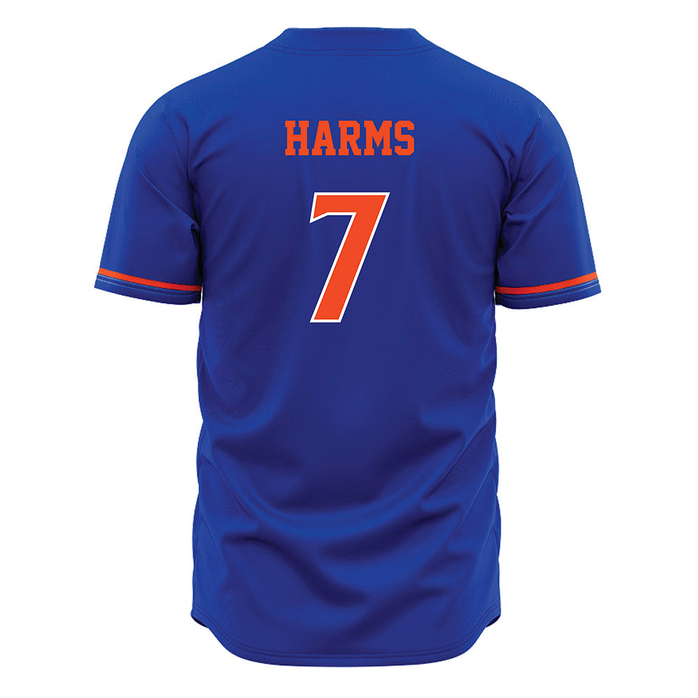 Boise State - NCAA Women's Basketball : Izzie Harms - Blue Jersey-1
