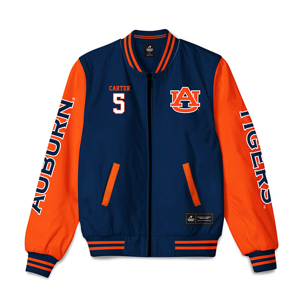 Auburn - NCAA Baseball : Bristol Carter - Bomber Jacket-0