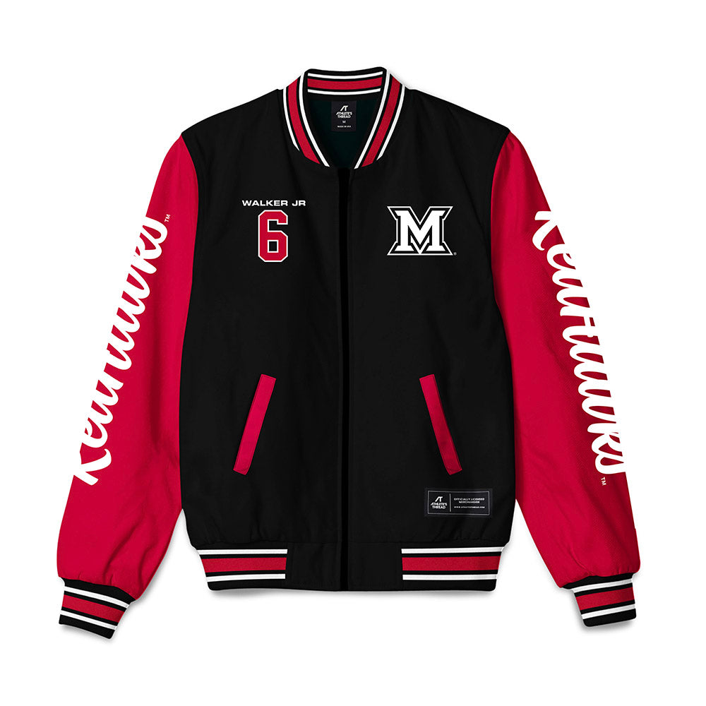 Miami of Ohio - NCAA Football : Adrian Walker Jr - Bomber Jacket-0