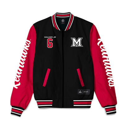 Miami of Ohio - NCAA Football : Adrian Walker Jr - Bomber Jacket-0
