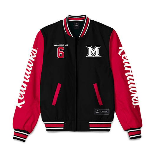 Miami of Ohio - NCAA Football : Adrian Walker Jr - Bomber Jacket-0