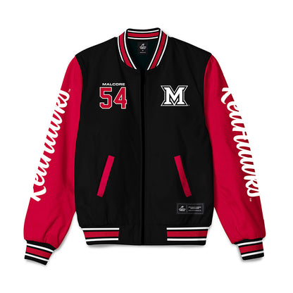 Miami of Ohio - NCAA Football : Evan Malcore - Bomber Jacket-0