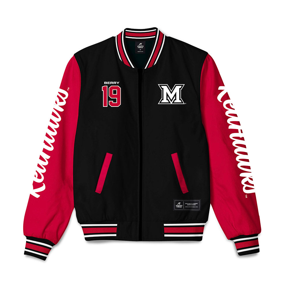 Miami of Ohio - NCAA Football : Luke Berry - Bomber Jacket-0