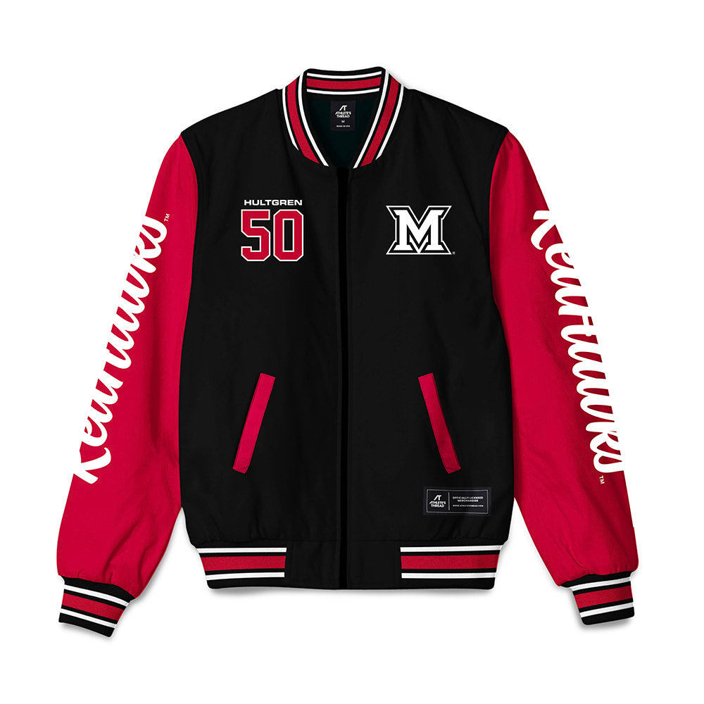 Miami of Ohio - NCAA Football : Zach Hultgren - Bomber Jacket-0